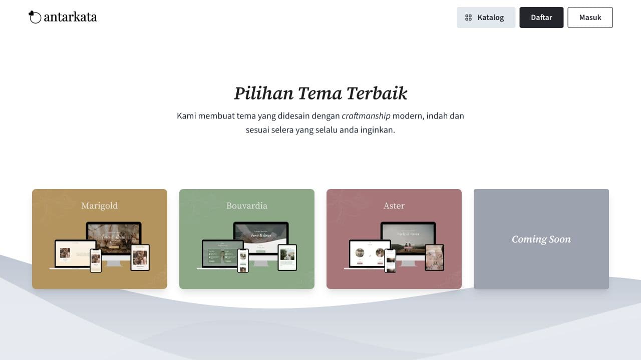 Antarkata actual product interface